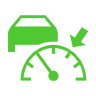 Adaptive Cruise Control (ACC) with Low Speed Follow Indicator (White/Green)