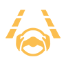 Lane Keeping Assist System (LKAS) Indicator (Amber)
