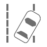 Road Departure Mitigation Indicator (Grey)